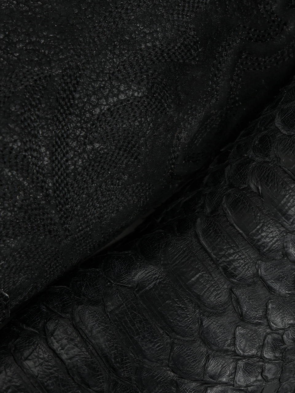 Men's Corral Black Genuine Python Boots with Lamb Embroidery Cowboy Boot