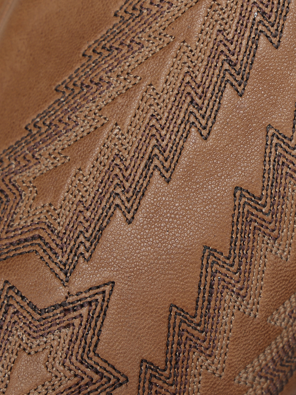 Women's Corral Honey Genuine Leather Boots with Serrated Pattern Embroidery Tall Top Cowboy Boot
