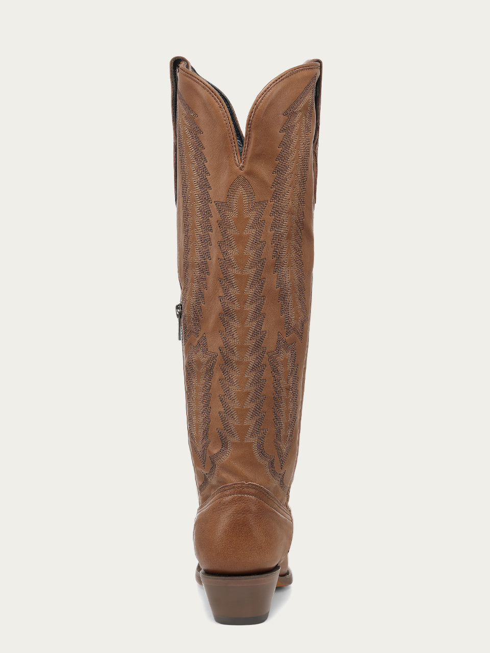 Women's Corral Honey Genuine Leather Boots with Serrated Pattern Embroidery Tall Top Cowboy Boot