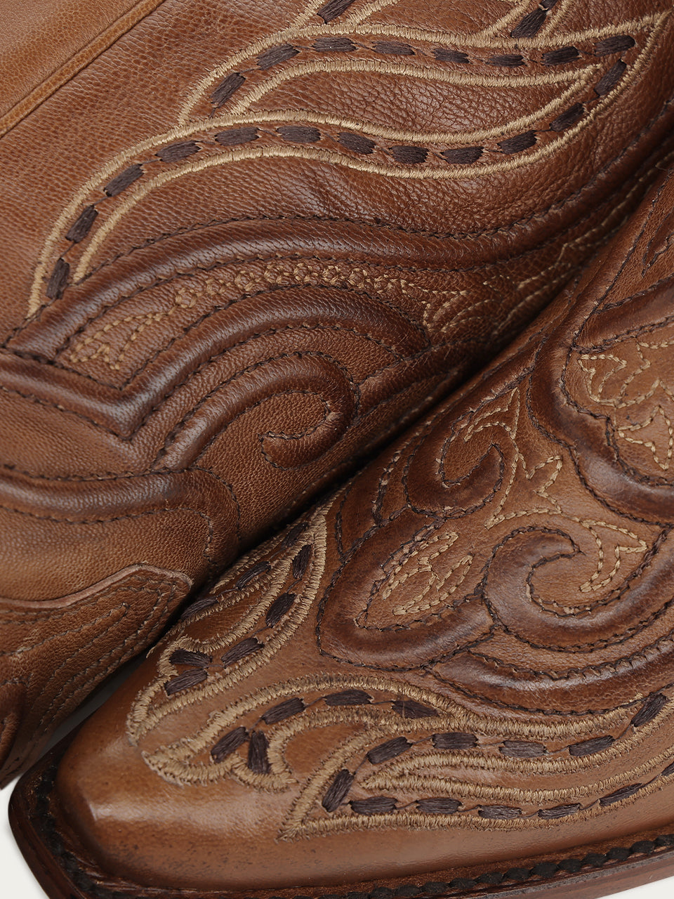 Women's Corral Honey Genuine Leather Boots with Raised Woven Embroidery Tall Top Cowboy Boot