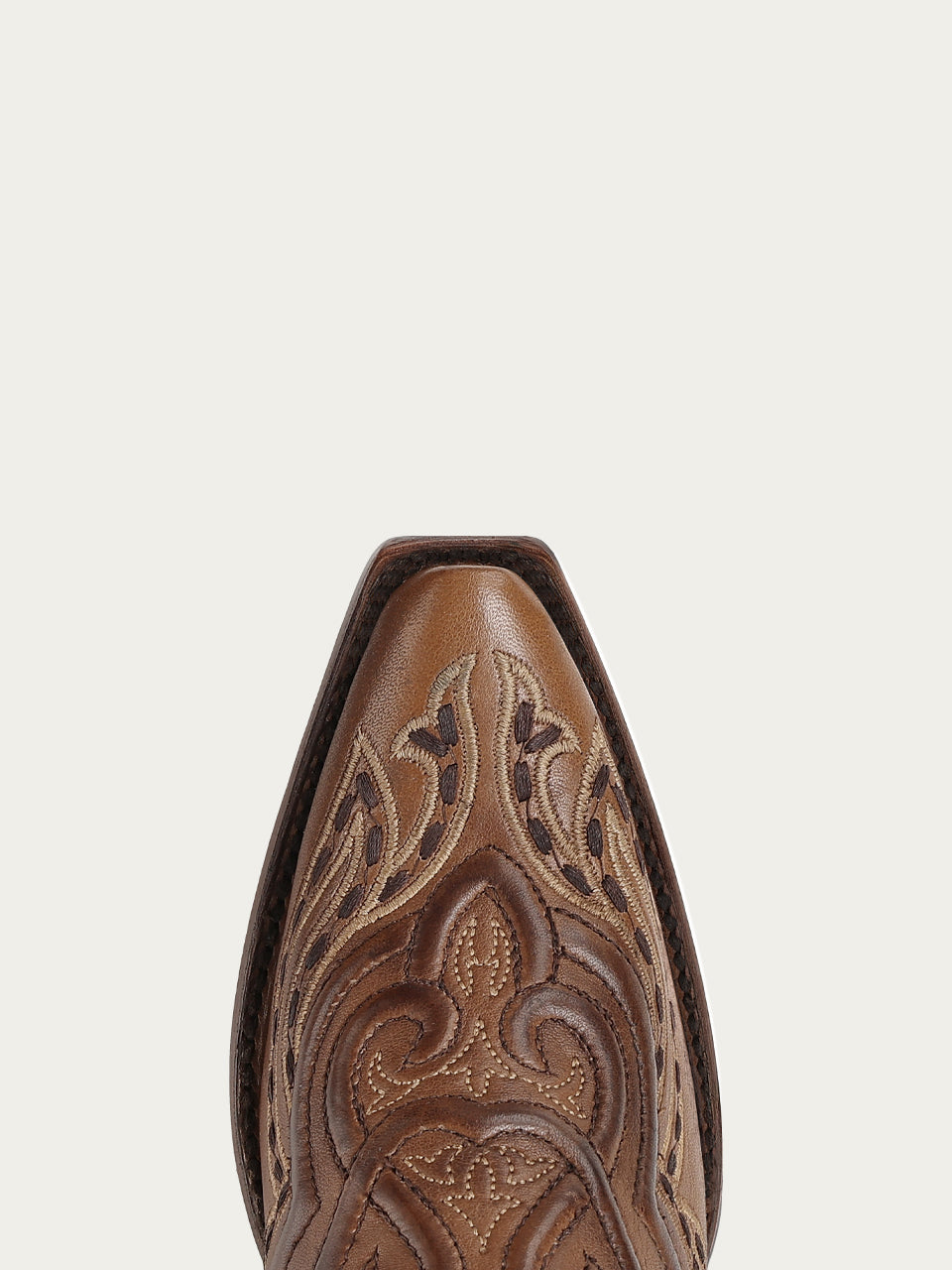 Women's Corral Honey Genuine Leather Boots with Raised Woven Embroidery Tall Top Cowboy Boot