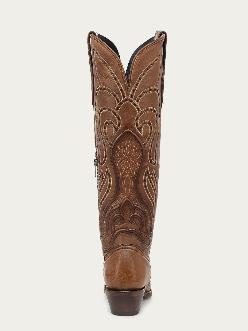 Women's Corral Honey Genuine Leather Boots with Raised Woven Embroidery Tall Top Cowboy Boot