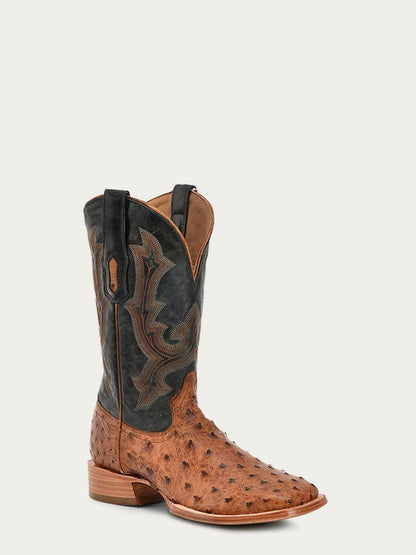 Men's Corral Tan Boots with Embroidery