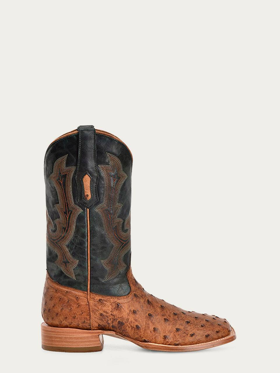 Men's Corral Tan Boots with Embroidery