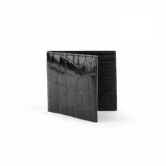Ferrini Alligator Hipster Wallet Black