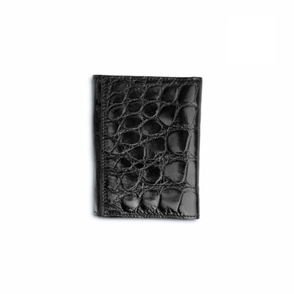 Ferrini Alligator Trifold Wallet Black - yeehawcowboy