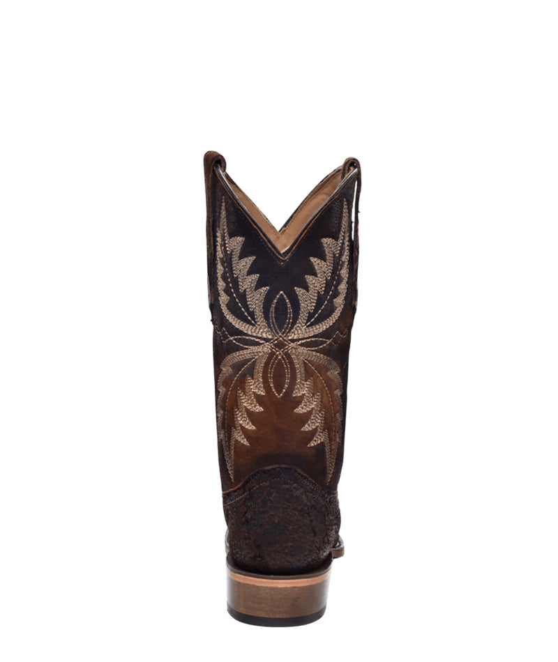 Men's Corral Chocolate Genuine Leather Boots with Embroidery