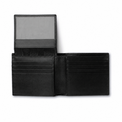 Braune Krokodil Brieftasche Bi-fold Karte Slots ID Slot Bill Fach Handmade Echt