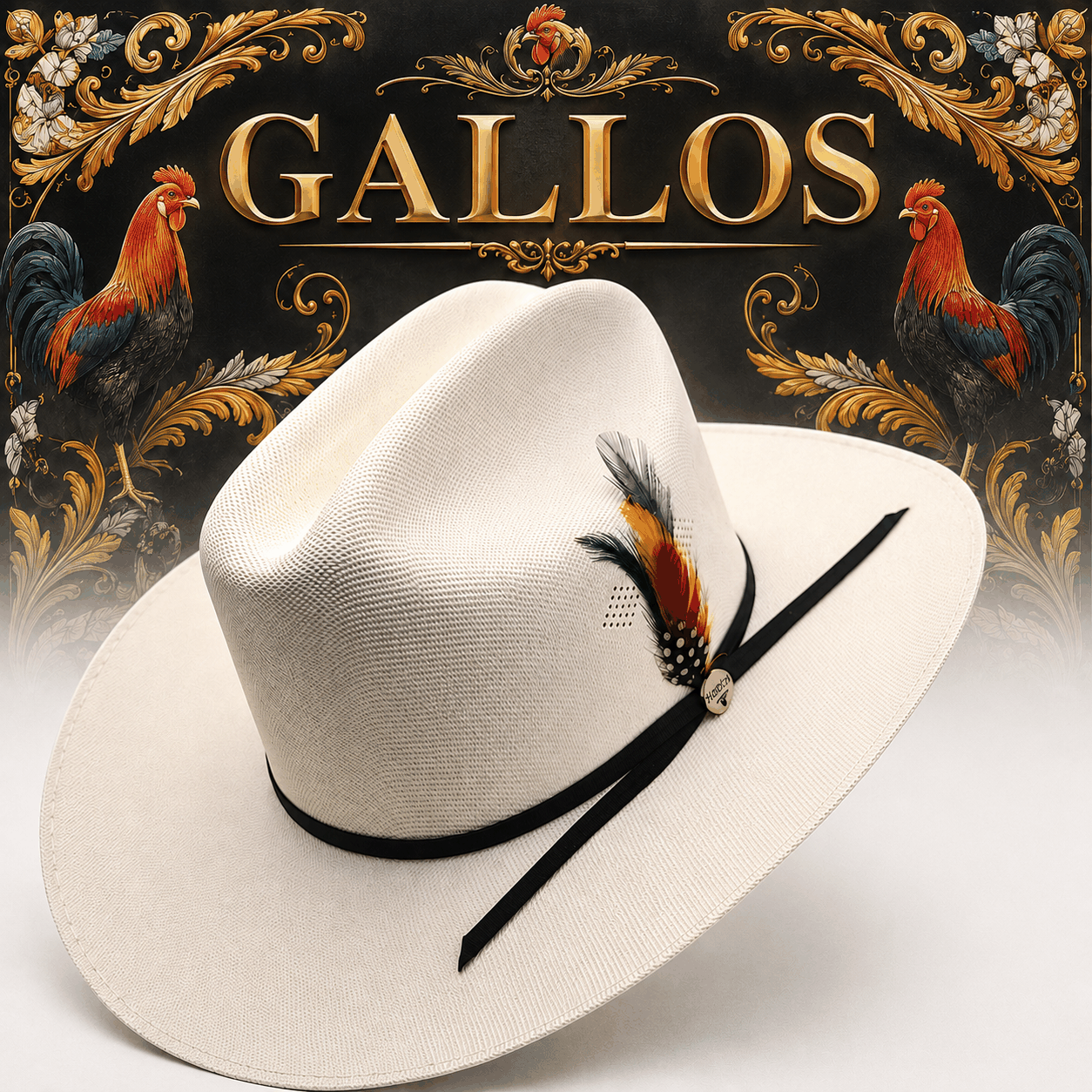 Hooch Hats Straw Cowboy Hat Telar 1x1 1000X Gallos Edition – Sinaloa Style Western Hat