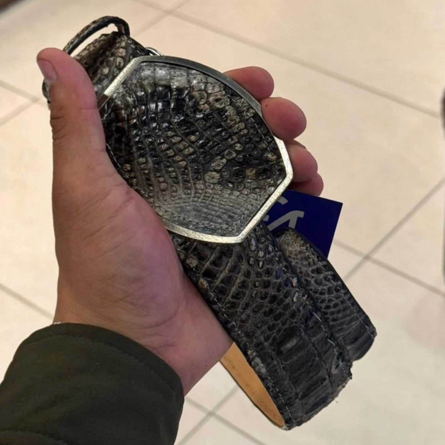 El Malcreado Natural Genuine American Alligator Belt 1.5" Handmade