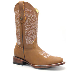 Women's Hooch Leather Western Boots Handmade