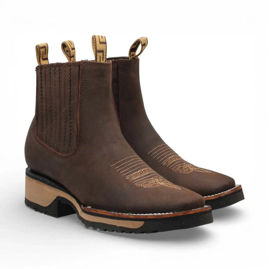 Men's Hooch Western Boots Handmade Double Density Rubber Sole