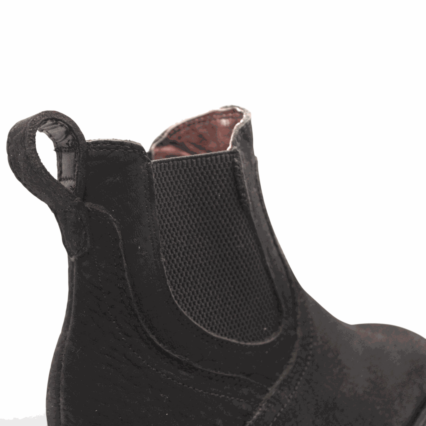 Hooch Boots Mens Square Toe Botin Black – Bull Shoulder Leather Rubber Sole Western Boots
