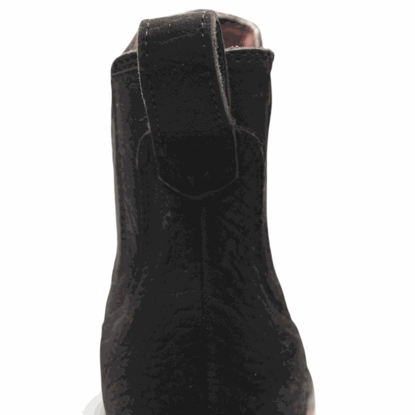 Hooch Boots Mens Square Toe Botin Black – Bull Shoulder Leather Rubber Sole Western Boots