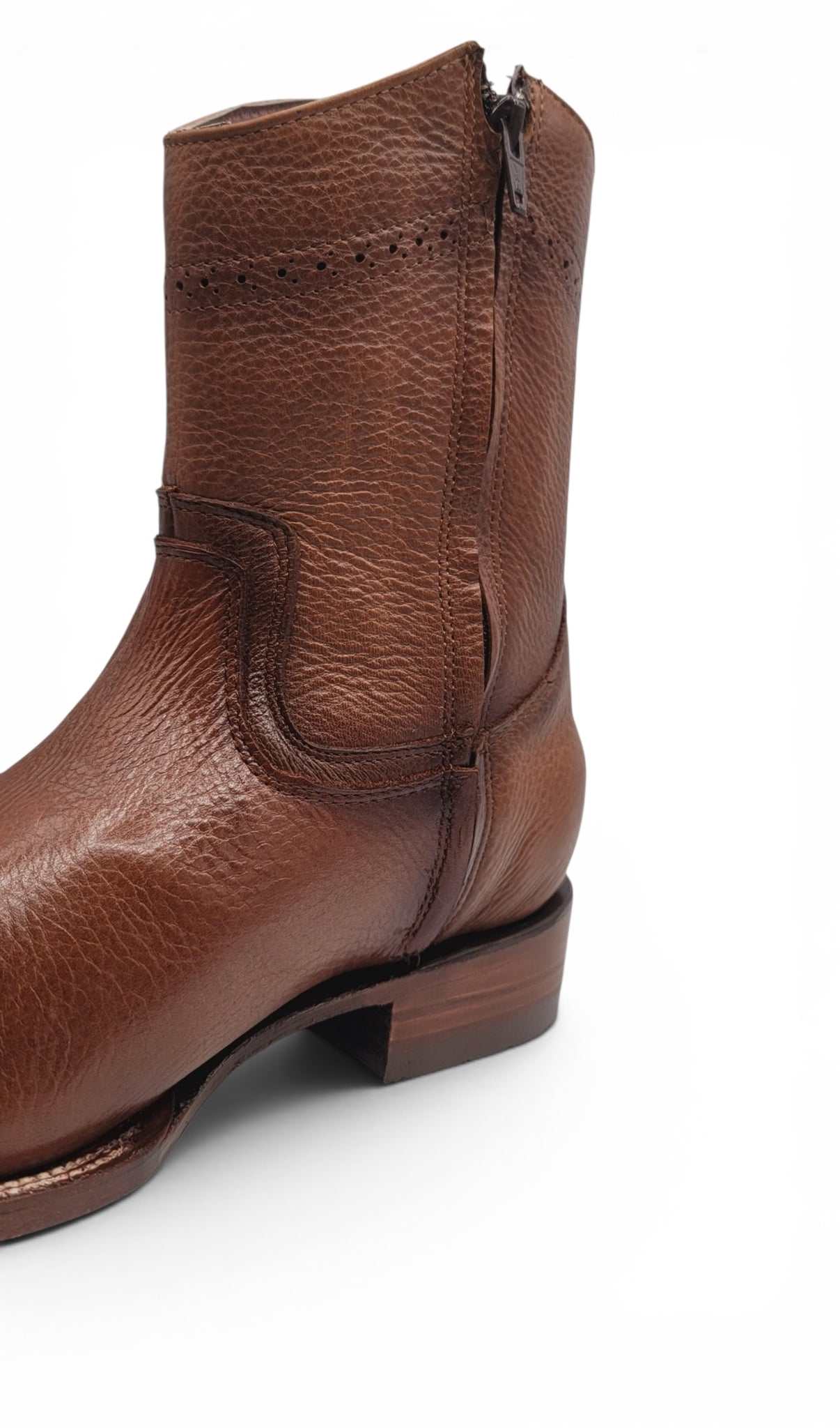 Hooch Boots Mens Dubai Toe Privo Leather Boots Honey – Genuine Leather Western Boots