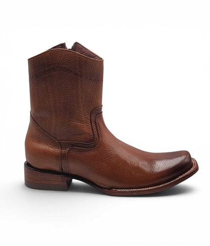 Hooch Boots Mens Dubai Toe Privo Leather Boots Honey – Genuine Leather Western Boots