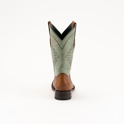 Men's Ferrini Santa Fe Leather Boots Handcrafted Brandy - yeehawcowboy