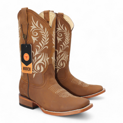Women's Hooch Leather Western Boots Handmade