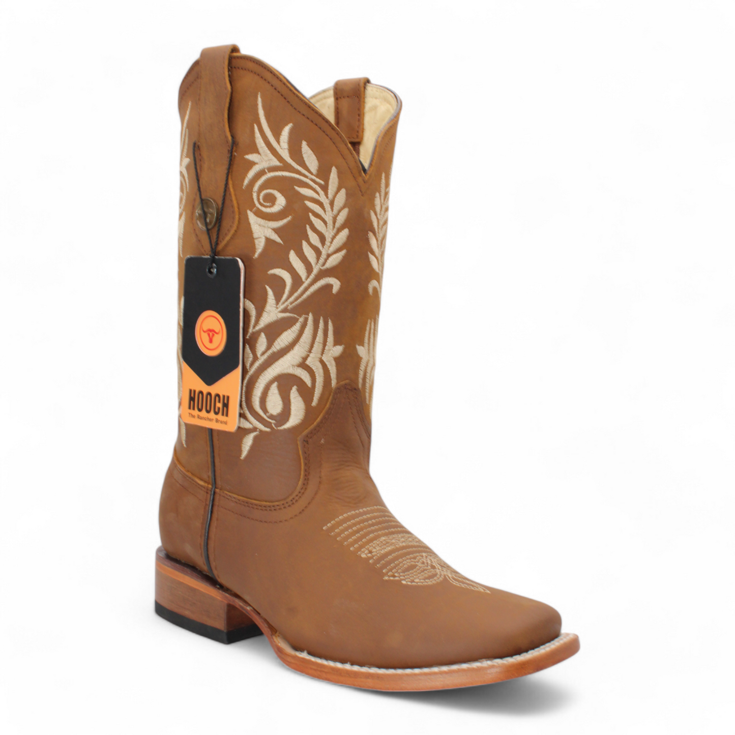 Botas vaqueras de piel Hooch para mujer hechas a mano