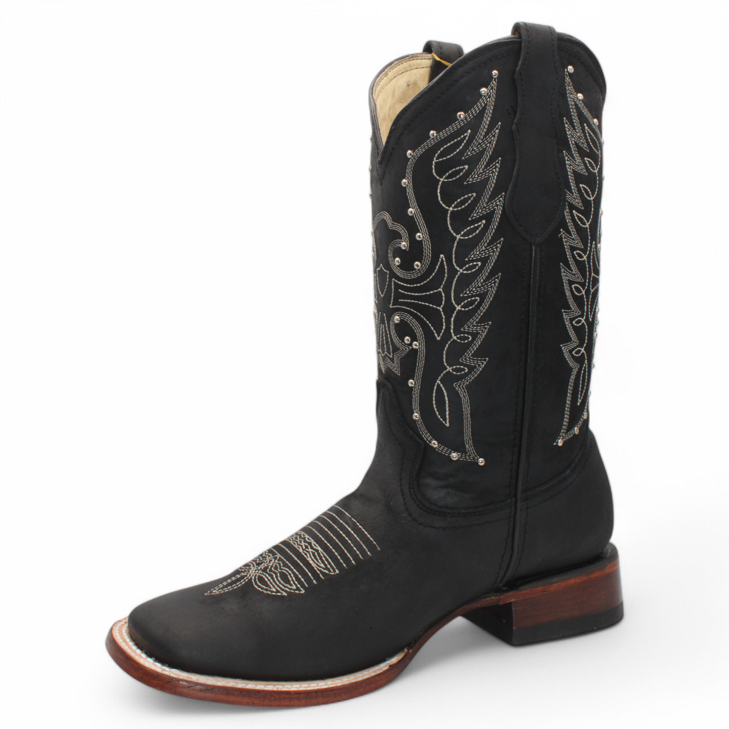 Botas vaqueras de piel Hooch para mujer hechas a mano