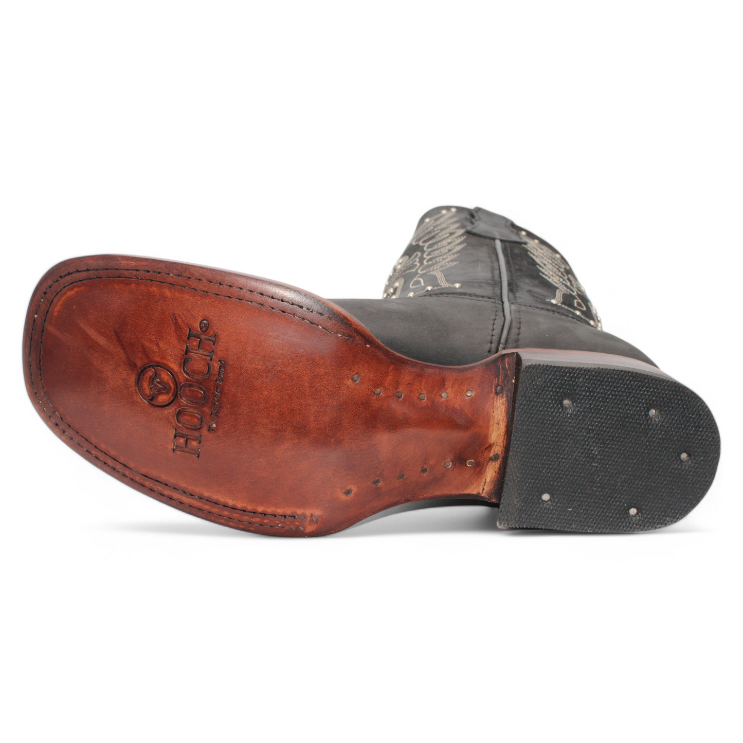 Botas vaqueras de piel Hooch para mujer hechas a mano