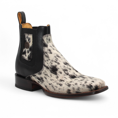 Men's Hooch Chelsea  Cow Hair Boots Genuine Handmade Natural