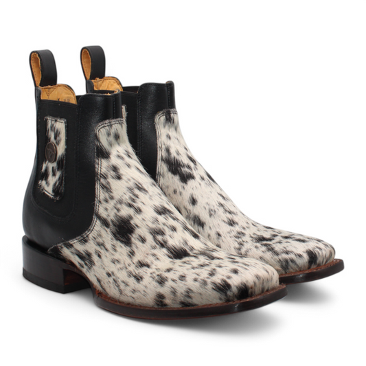 Men's Hooch Chelsea  Cow Hair Boots Genuine Handmade Natural