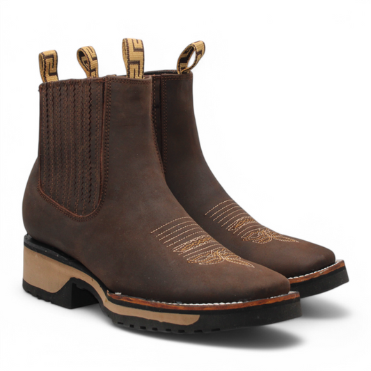Men's Hooch Western Boots Handmade Double Density Rubber Sole
