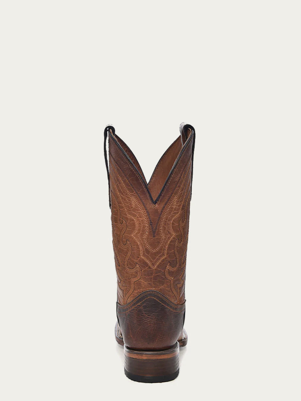 Men's Circle G Brown Genuine Leather Boots with Embroidery