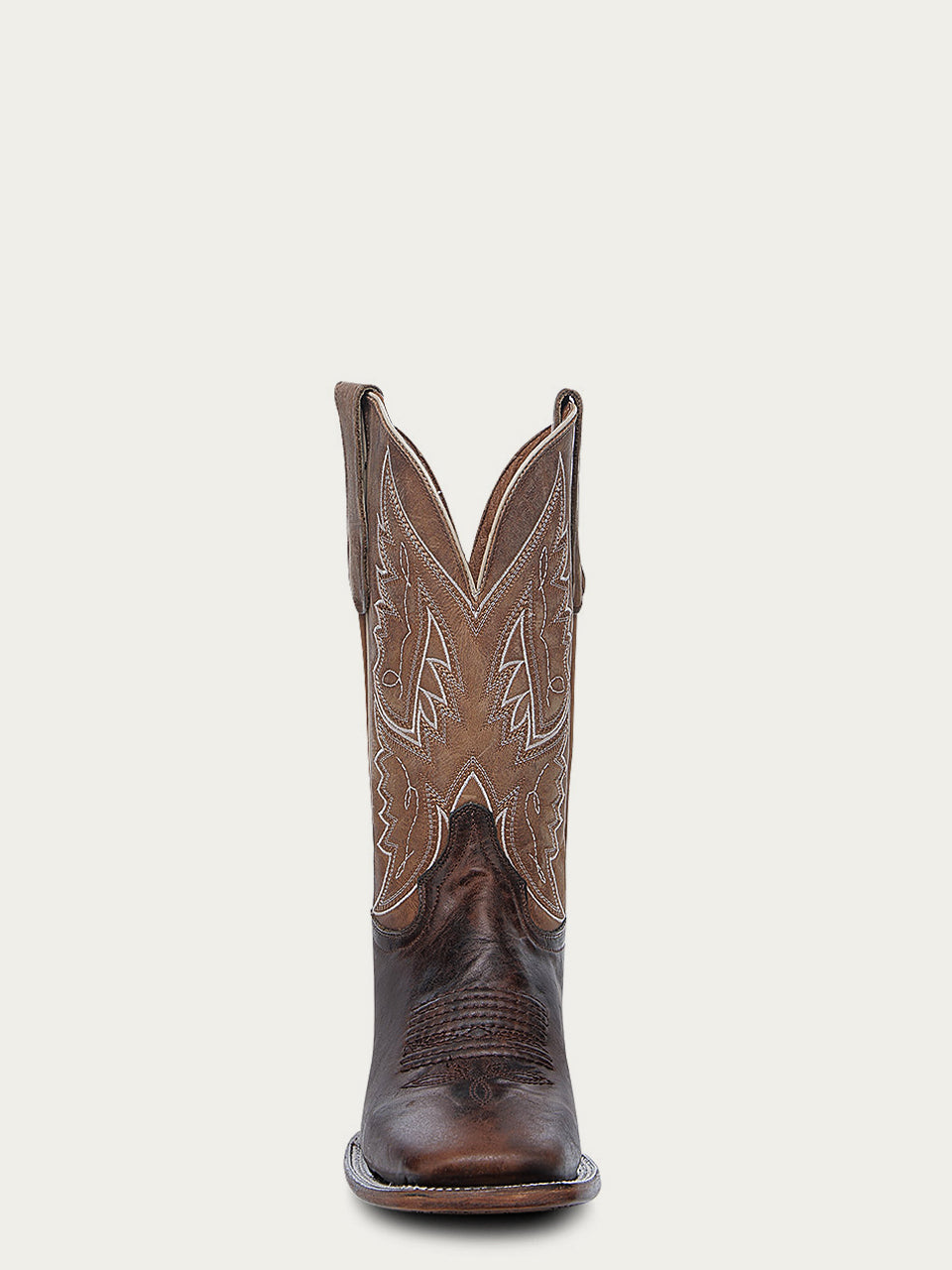 Men's Circle G Honey Genuine Leather Boots with Tan Embroidery