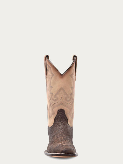 Men's Corral Capuchino Genuine American Alligator Boots with Embroidery