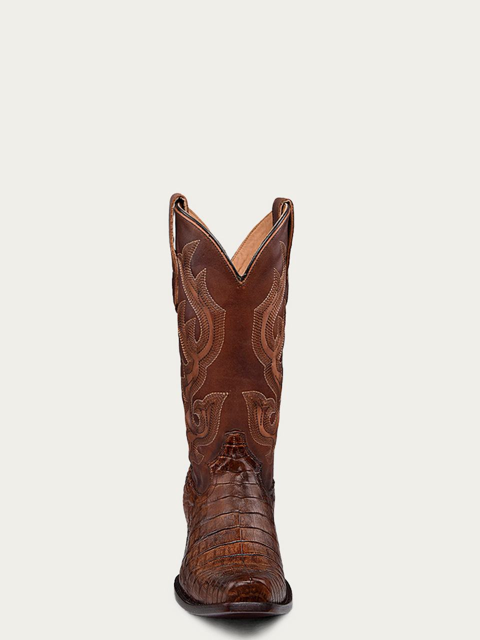 Men's Corral Genuine Caiman Boots with Embroidery