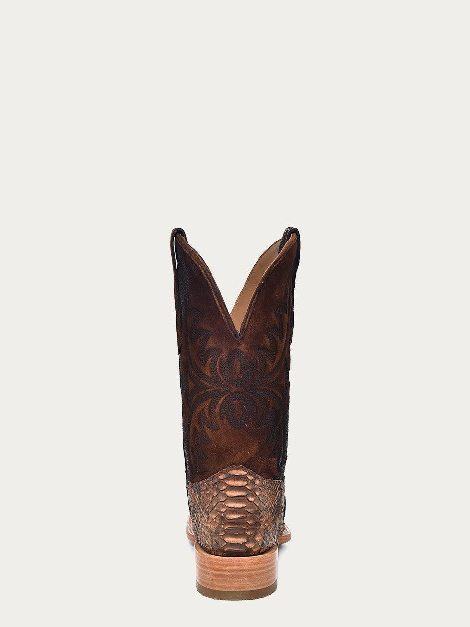 Men's Corral Genuine Python Boots with Embroidery Lamb Shaft