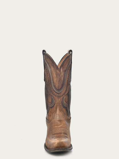 Men's Corral Gold Genuine Leather Boots with Woven Detail