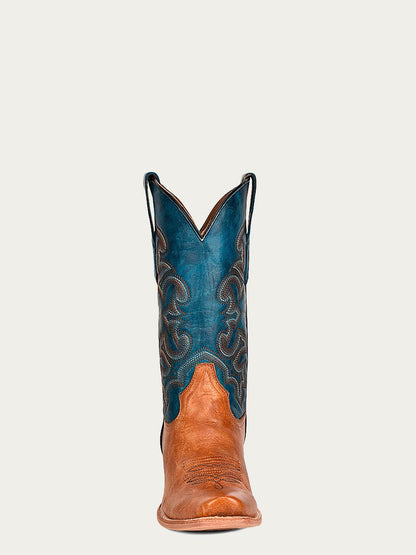 Men's Corral Sand Genuine Leather Boots with Embroidery