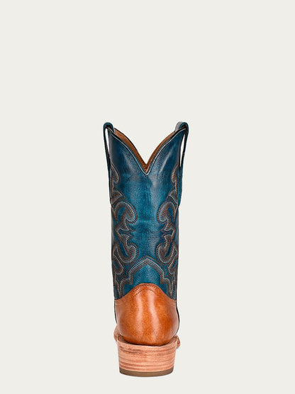 Men's Corral Sand Genuine Leather Boots with Embroidery