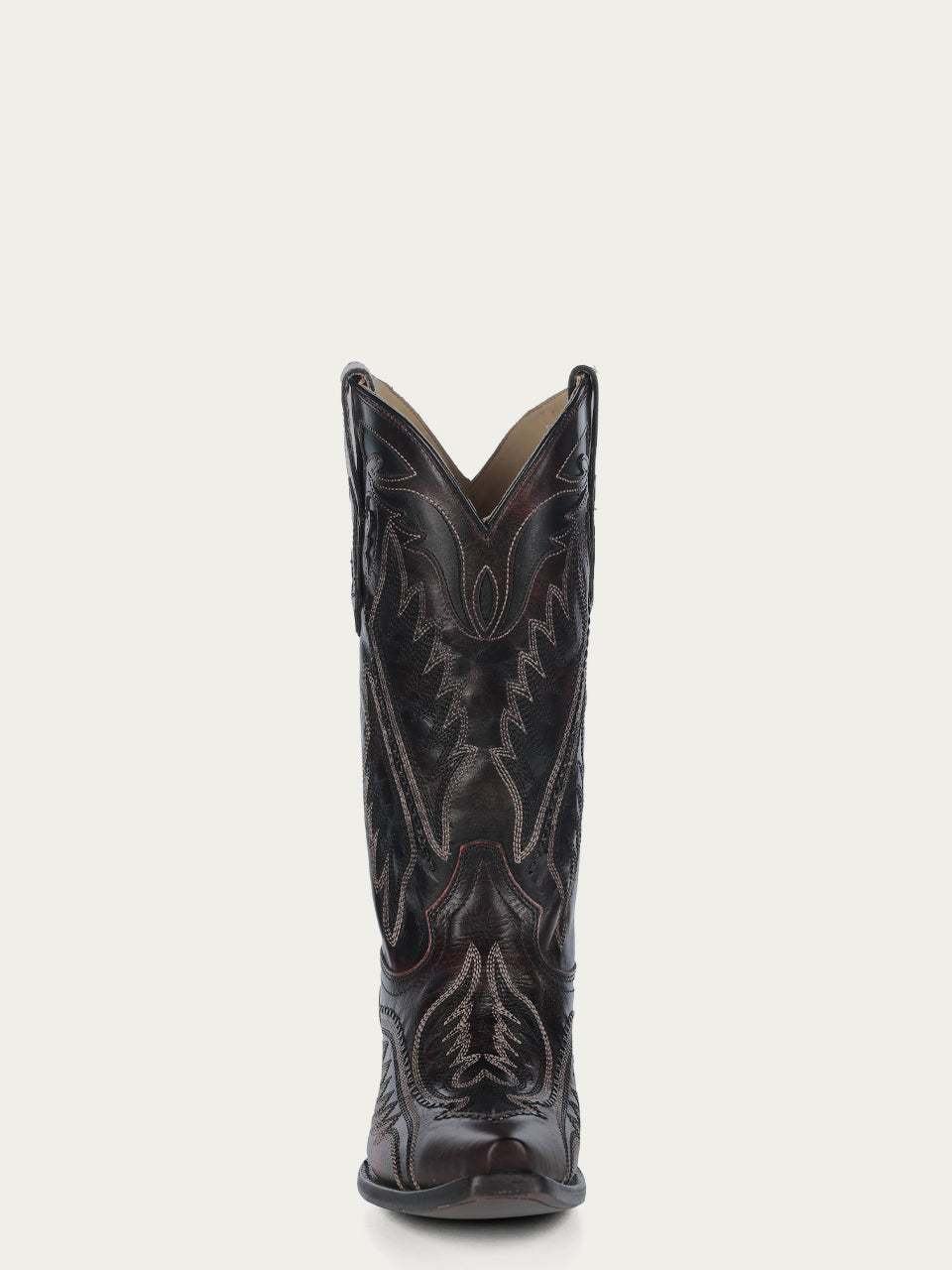 Men's Corral Brown Genuine Leather Boots with Woven Detail with Embroidery