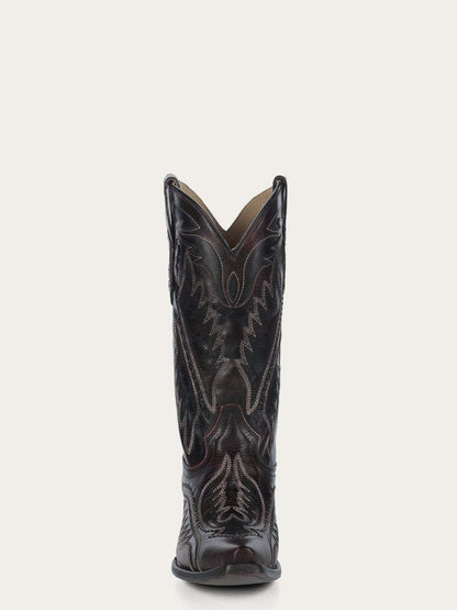 Men's Corral Brown Genuine Leather Boots with Woven Detail with Embroidery