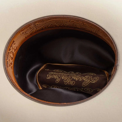 30x Larry Mahan Opulento Fur Felt Cowboy Hat Silver Belly with 30X beaver felt and cattleman crease