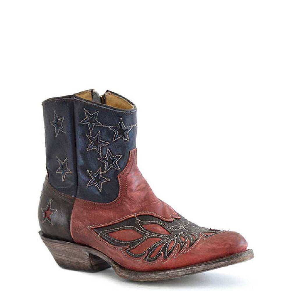 Stetson Birdie Boots für Damen, handgefertigt, Blau