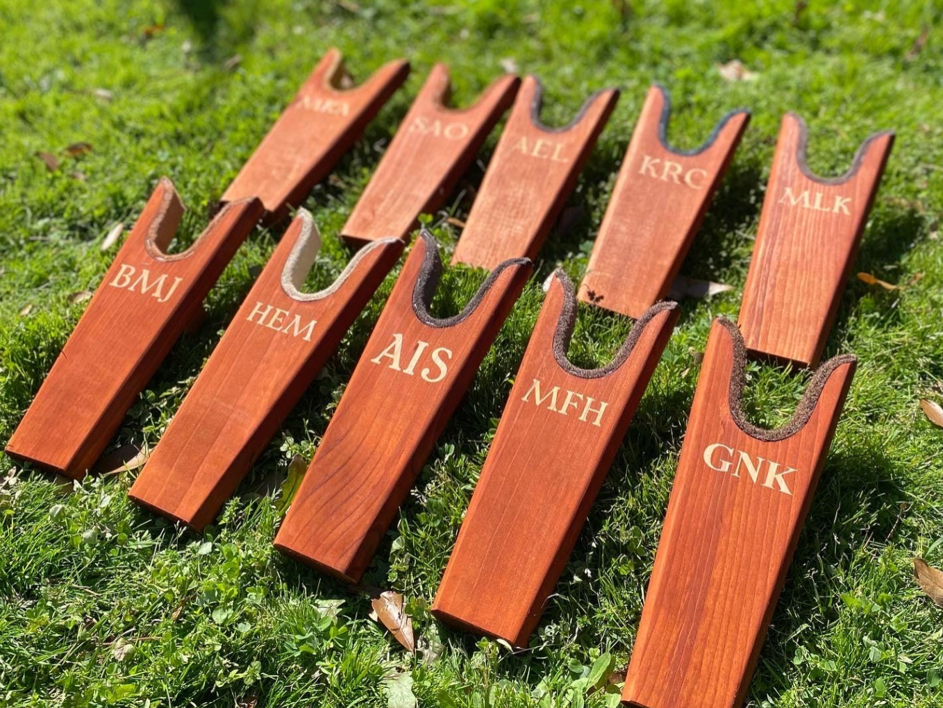 Custom Pine Wooden Boot Jacks - Medium