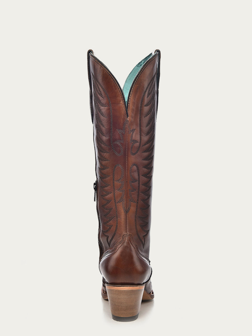 Women's Corral Cognac Genuine Leather Boots with Embroidery