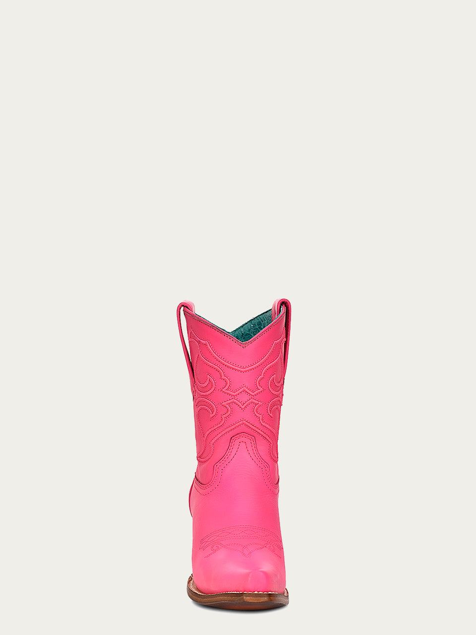 Women's Corral Fushia Genuine Leather Boots with Embroidery Ankle Boot
