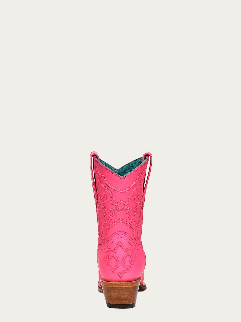 Women's Corral Fushia Genuine Leather Boots with Embroidery Ankle Boot