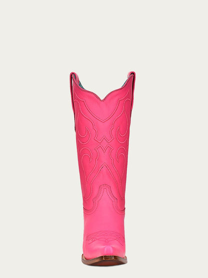 Women's Corral Fushia Genuine Leather Boots with Embroidery