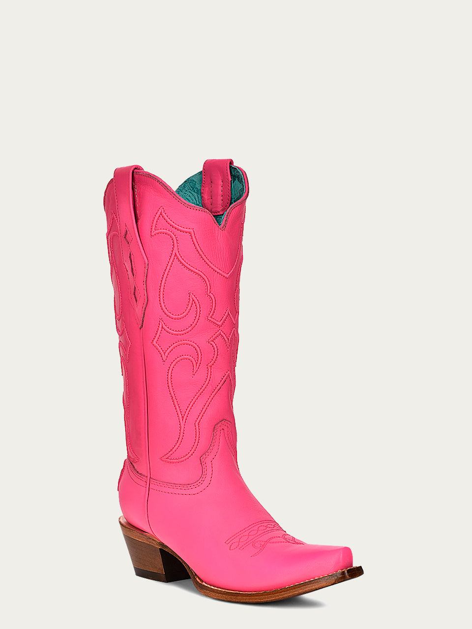 Women's Corral Fushia Genuine Leather Boots with Embroidery