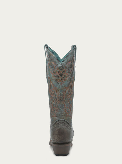 Women's Corral Turquoise Genuine Leather Boots with Embroidery
