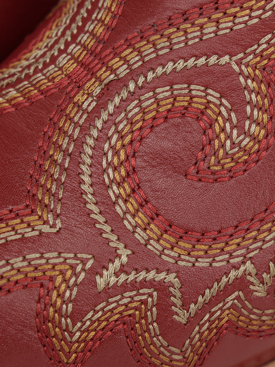 Women's Corral Red Genuine Leather Boots with Flames Embroidery