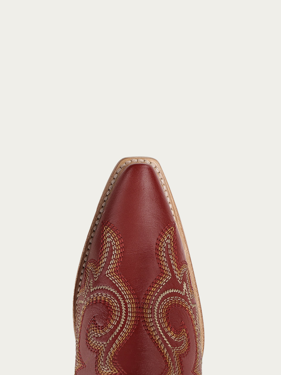 Women's Corral Red Genuine Leather Boots with Flames Embroidery