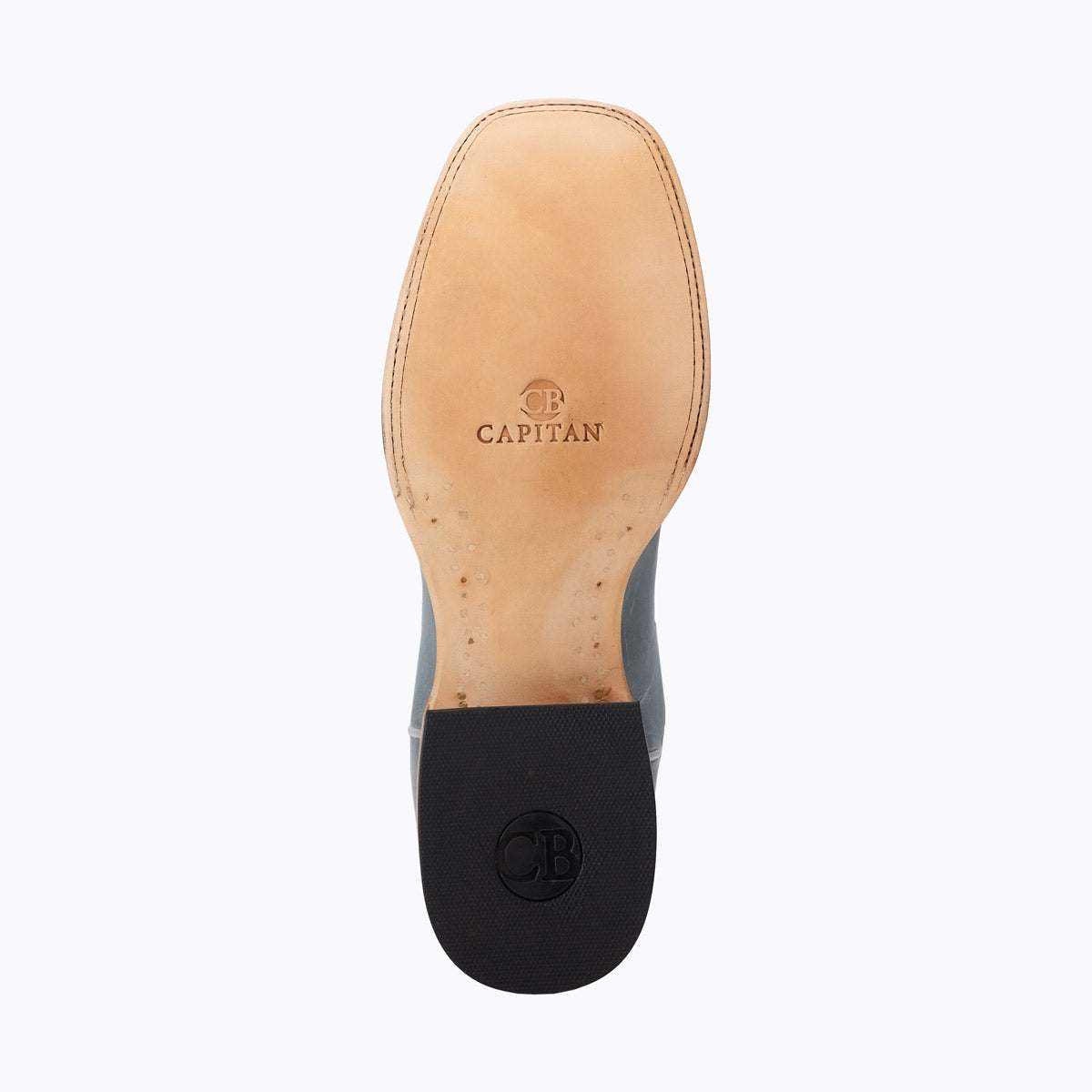 El Capitan Houston - Kirby western boot with a tan leather outsole, black rubber heel cap and branded sole